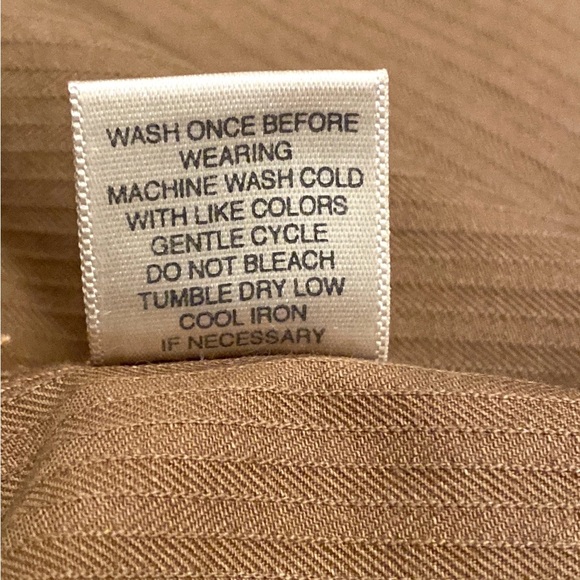 Christopher & Banks Stretch Tan Textured Cotton Blend Casual Midi Skirt Size 4 - Picture 11 of 11